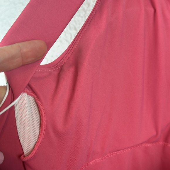 New nwt Halara Backless Twisted Active Dress in Begonia Rouge Medium - Picture 14 of 16